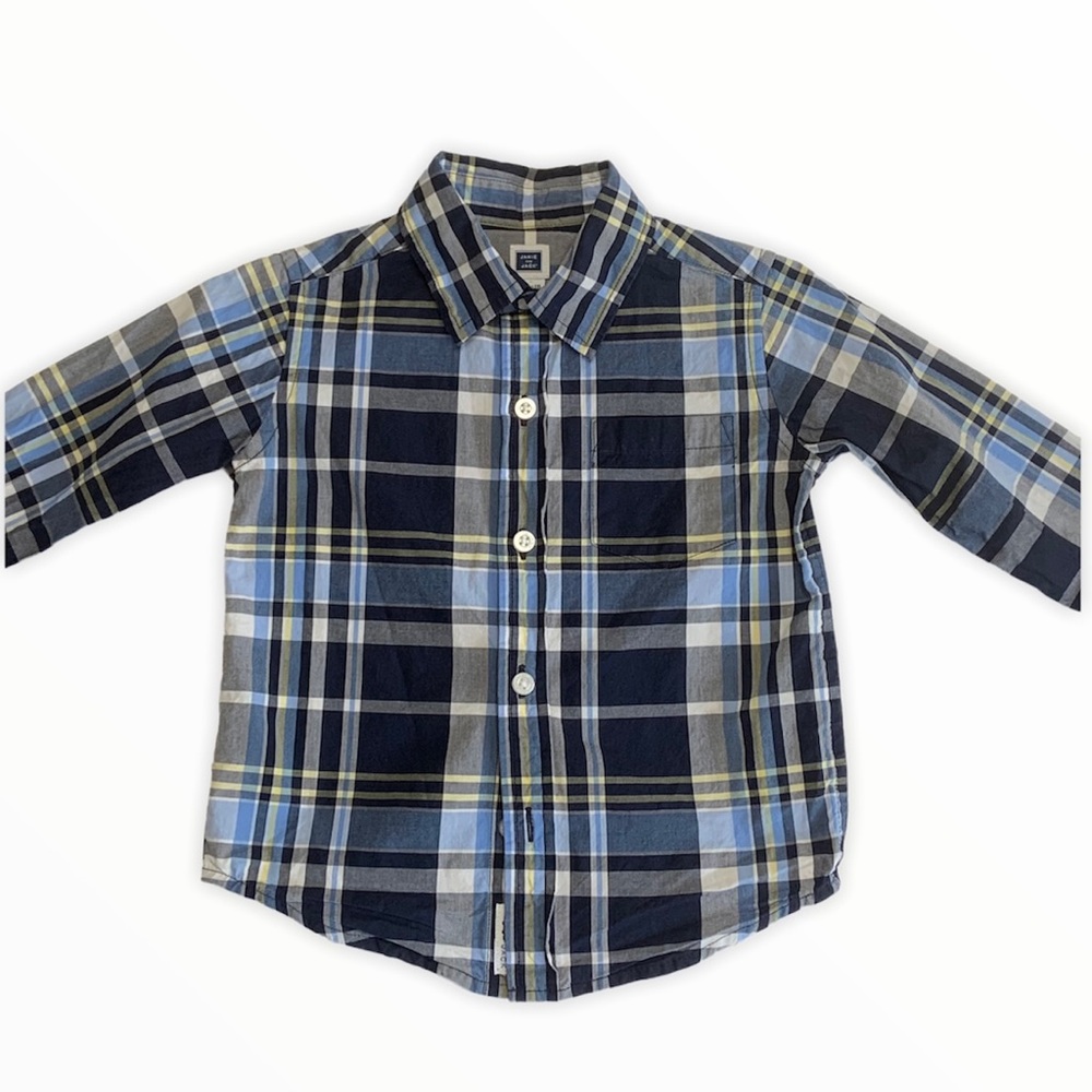 Janie & Jack plaid button-down (12/18 mos)